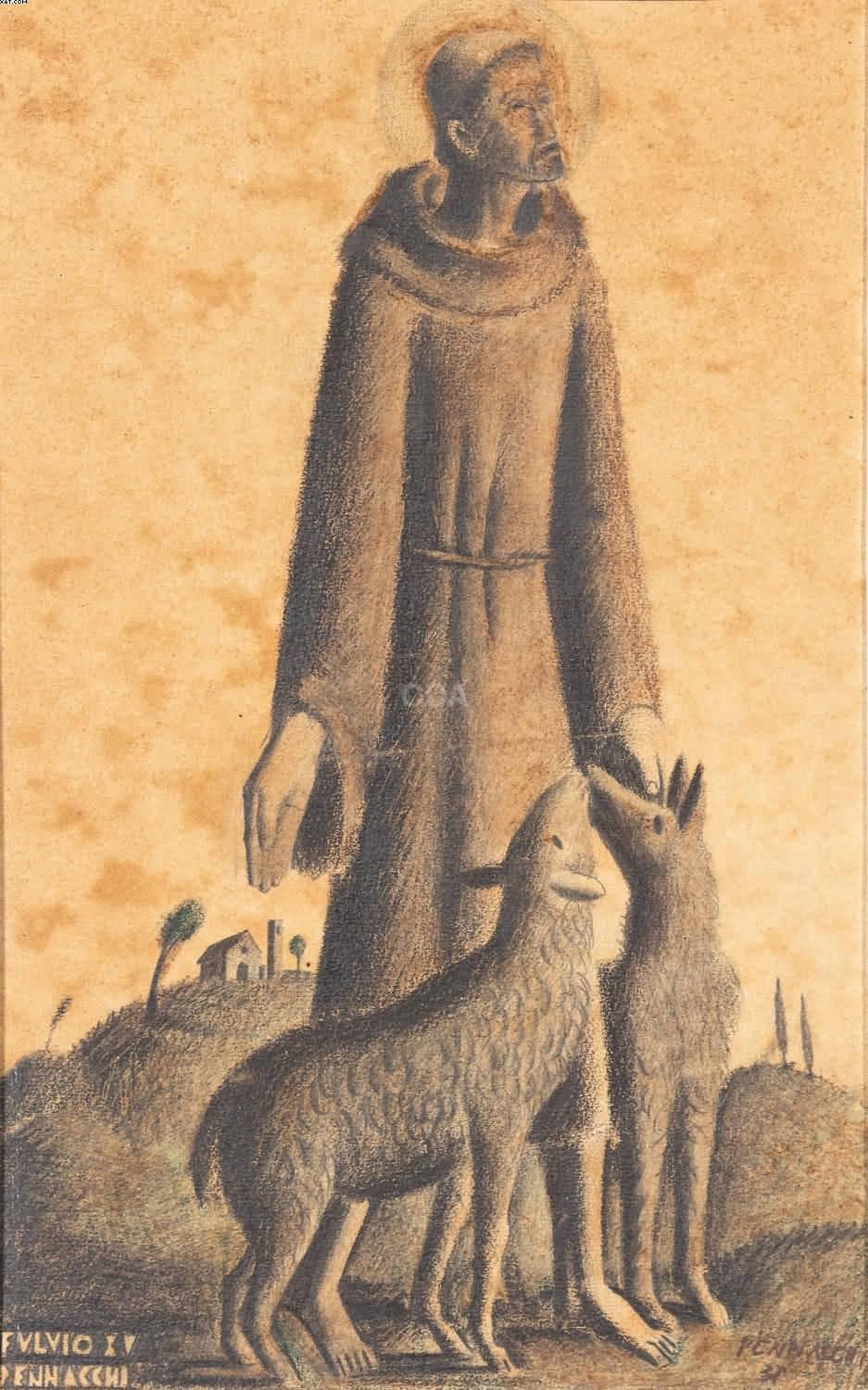 São Francisco com Ovelhas — Fulvio Pennacchi, 1937