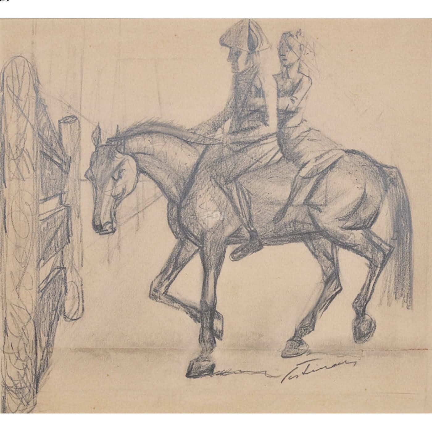 NOIVA E CAVALO — Cândido Portinari, 1955