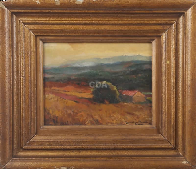 Paisagem campestre com casa — Henrique Tavares