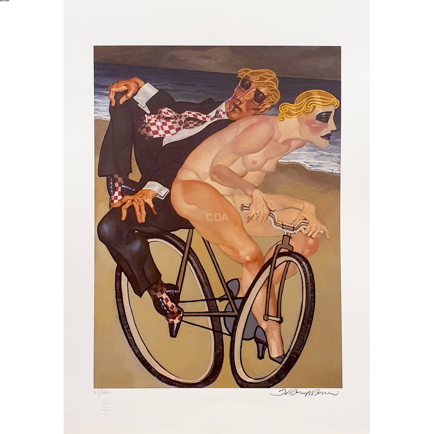 Casal na bicicleta — Juarez Machado