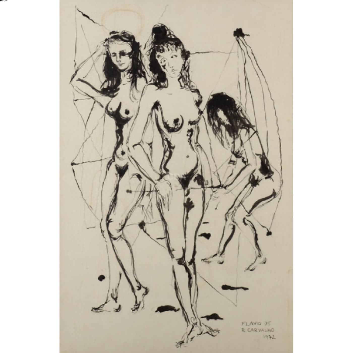 Mulheres — Flávio de Carvalho, 1972
