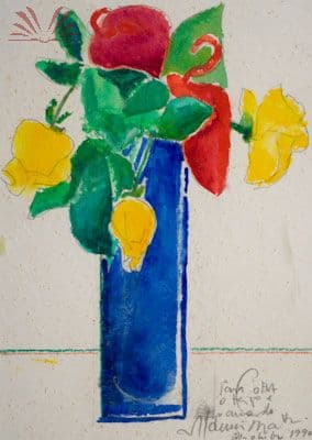 Vaso de flores — Aldemir Martins, 1990