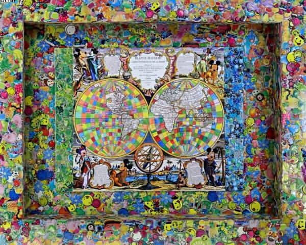 Mapa, da série Assim é... se lhe parece — Nelson Leirner, 2013