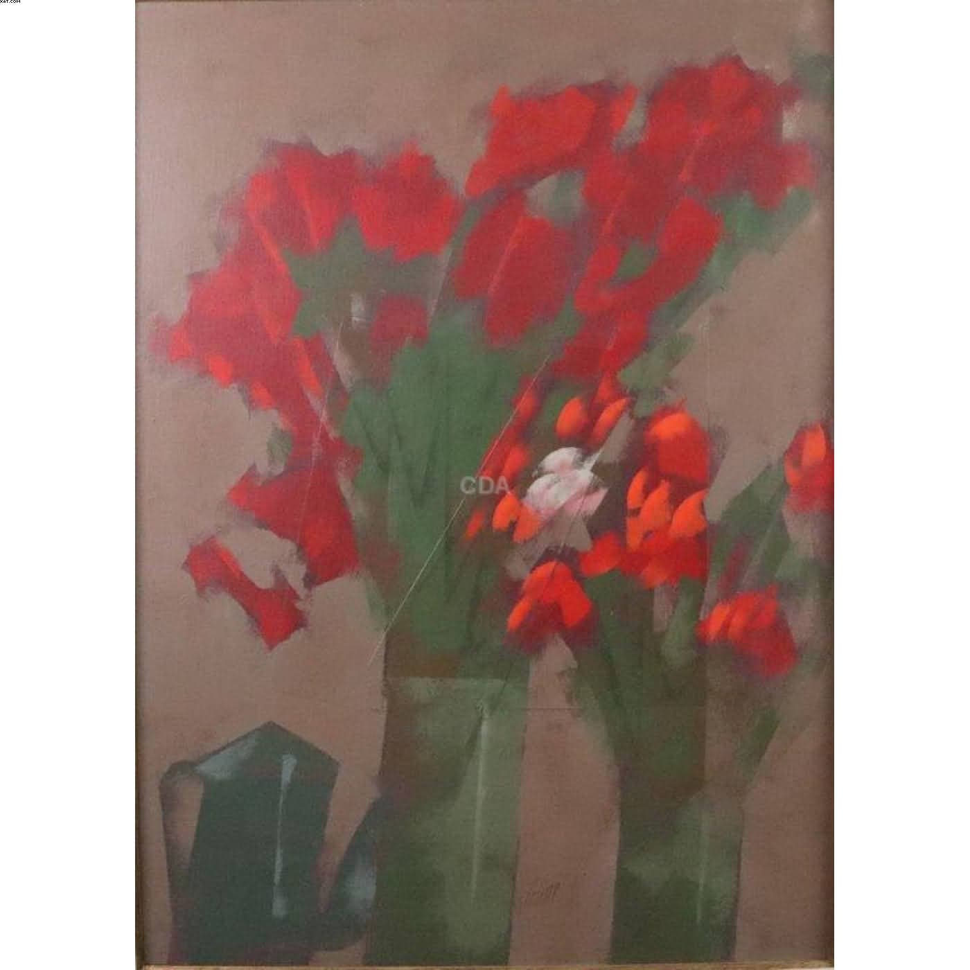 Vaso de flores — Carlos Scliar, 1989