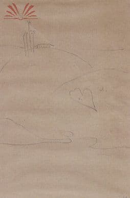 Paisagem com sede de fazenda e quatro palmeiras. — Tarsila do Amaral, 1924