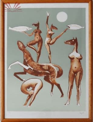 Mulheres e cavalos — Hector Carybé
