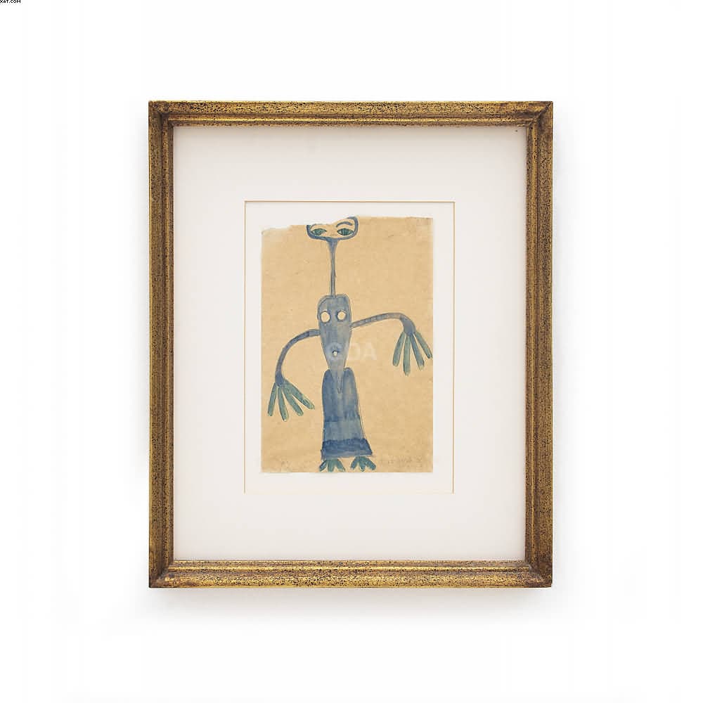 MULHER AZUL ( MÃE-D’ÁGUA). DA SÉRIE “PROJETO DE FIGURINO” — Tarsila do Amaral, 1925