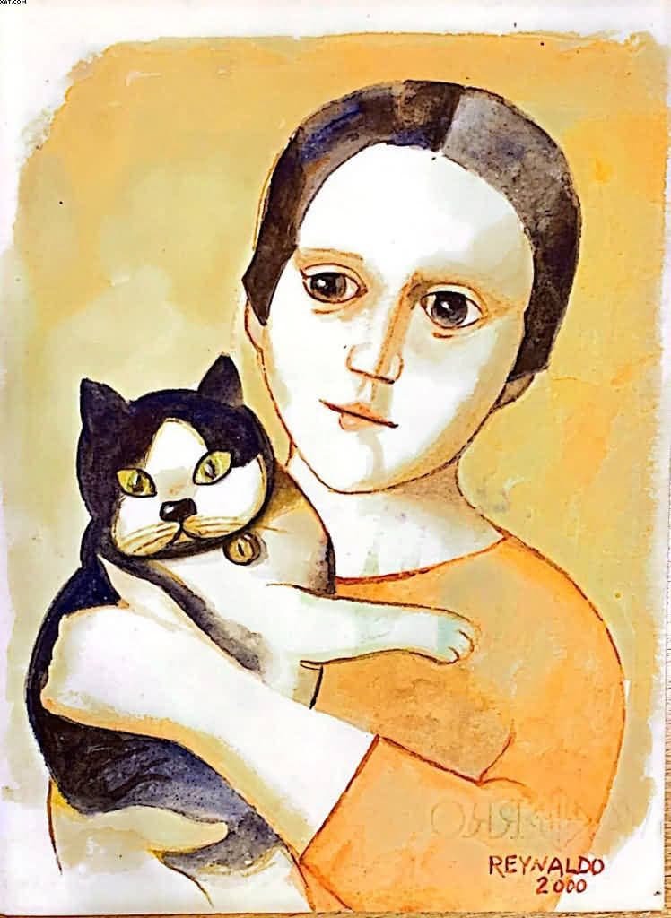 Mulher e Gato — Reynaldo Fonseca, 2002