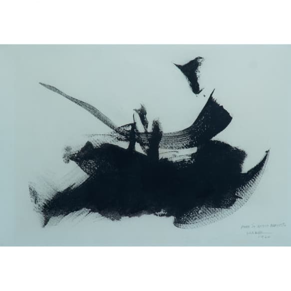 Composição abstrata — Manabu Mabe, 1960