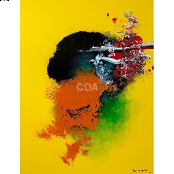 Abstrato fundo Amarelo — Yugo Mabe