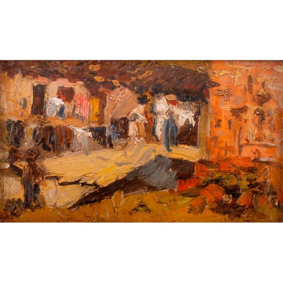 Feira no Cambuci — Alfredo Volpi, 1910