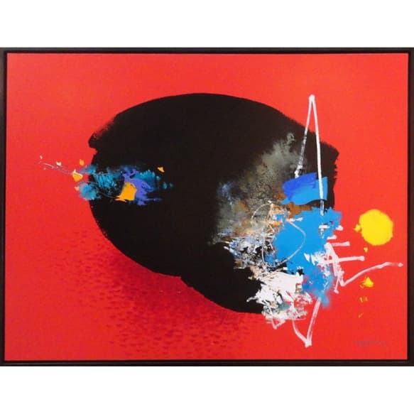 Abstrato Vermelho e preto — Yugo Mabe