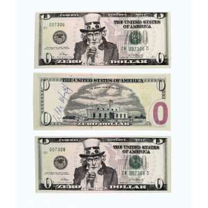 Zero Dollar (Conjunto de Três) — Cildo Meireles