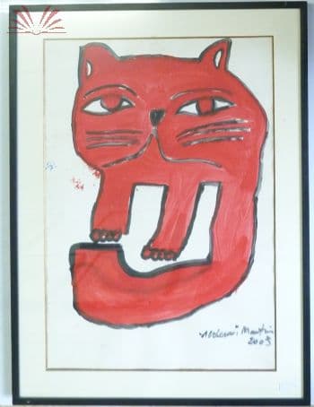 Gato Vermelho — Aldemir Martins, 2003