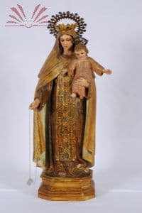 NUESTRA SENORA DEL CARMEN CON SU HIJO — Não identificado