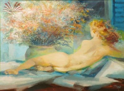 Nú com vaso de flores — Enrico Bianco, 1999