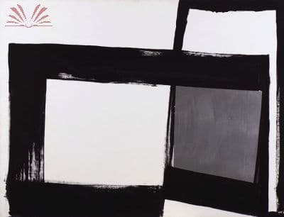 Abstração em preto, branco e cinza — Amílcar de Castro, 1995