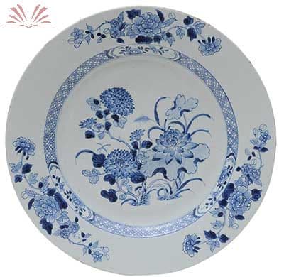 Medalhão em porcelana Companhia das Índias — Não identificado