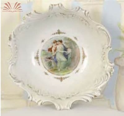 Bowl de porcelana Royal Saxe — Não identificado