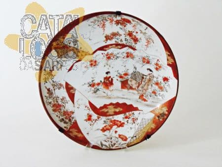 Medalhão de porcelana Kutani — Não identificado