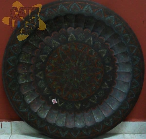 Antiga mandala indiana em metal — Não identificado