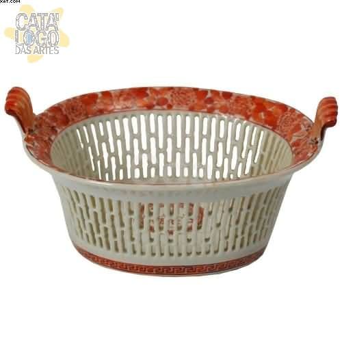 Cesta fenestrada em porcelana Cia das Índias — Não identificado, 1820