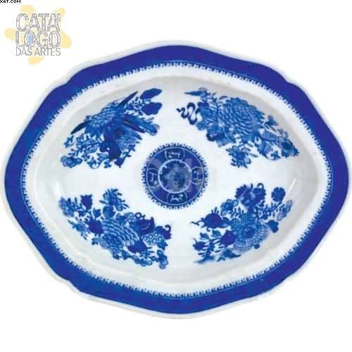 Travessa de porcelana funda Cia das Índias — Não identificado
