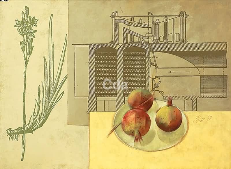 Romãs e estampas — Carlos Scliar, 1979