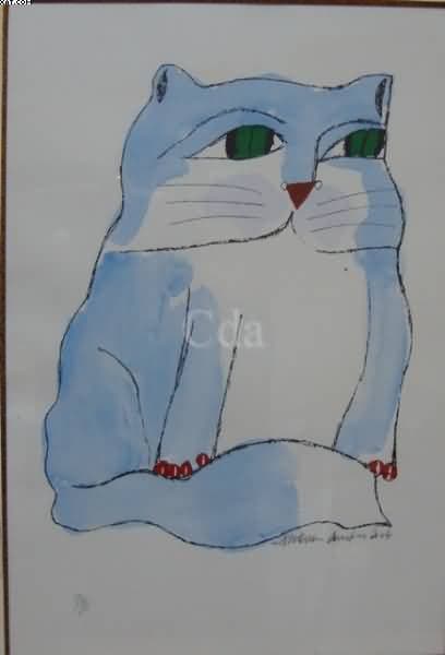 Gato Azul — Aldemir Martins, 2004
