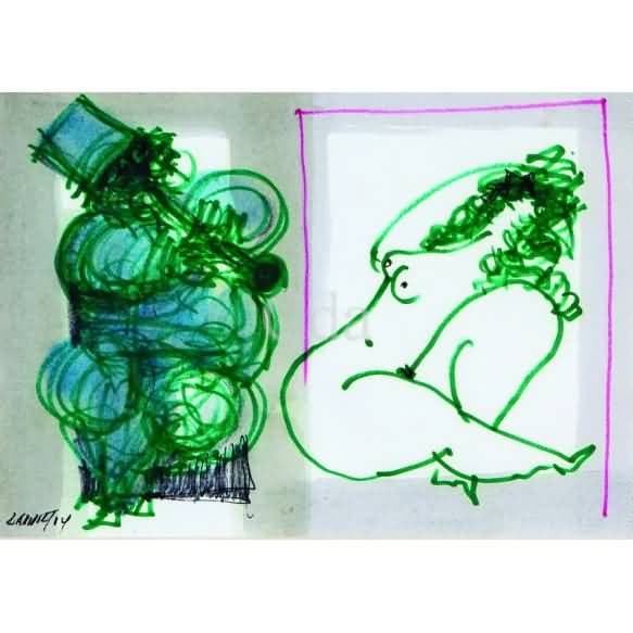 Flautista e Nu Feminino — Alexandre Rapoport, 2004