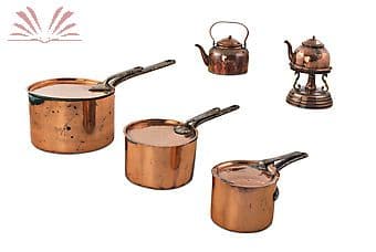 Utensílios de Cozinha em cobre - Séc. XIX — Não identificado