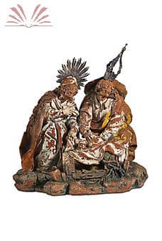 Natividade - escultura portuguesa em terracota - Séc. XVIII — Não identificado