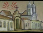 Passo da Paixão e torres da Igreja do Pilar — Carlos Bracher, 1978