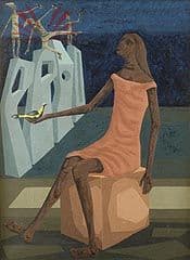 Menina e Pássaro — Clóvis Graciano, 1970