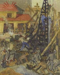 Agitação no Cais do Porto — Eugênio Proença Sigaud, 1947