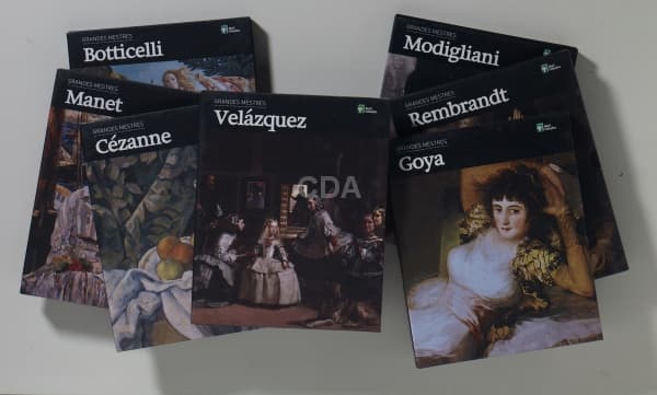 Livros - Lote composto por 7 livros da coleção Grandes Mestres (Rembrandt / Manet / Velázquez / Modi — Não identificado