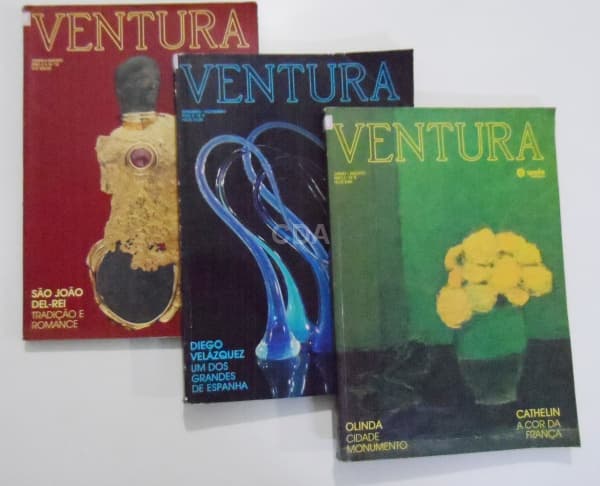 Lote de 03 Revistas Ventura (Edições 08,09 e 12) sendo Edição 09 Especial de Aniversário - Ilustrada — Não identificado
