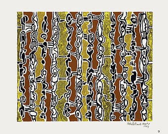 Estudo para Estamparia — Roberto Burle Marx, 1994