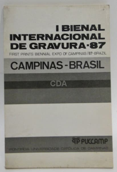 1 BIENAL INTERNACIONAL DE GRAVURA - 87 , CAMPINAS BRASIL - PUCCAMP . — Não identificado