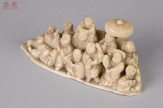 Escultura em marfim - séc. XIX. — Não identificado