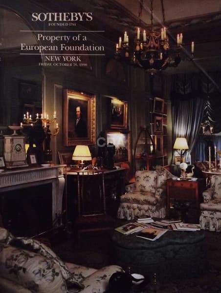 Sothebys, Property of a European Foundation Publicado por Sothebys,334 obras,colorido,NY 1990 - — Não identificado