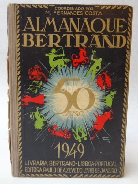 Almanaque Bertrand. Livraria Bertrand, Lisboa. Ed. Paulo de Azevedo, Rio de Janeiro. 1949 — Não identificado