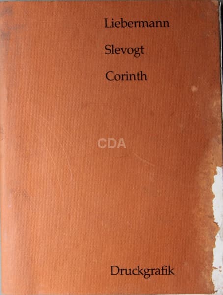 Drukgrafik. Lieberman, Slevogt; Corinth. Perda na sobre capa. 154 paginas. 21 x 27 cm. idioma: alem — Não identificado