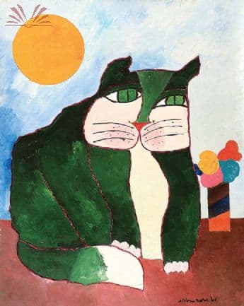 Gato com sol — Aldemir Martins, 2001