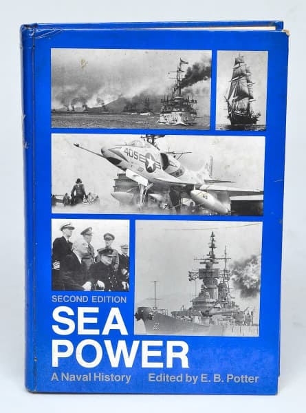 LIVRO - "Sea Power - A Naval Story", Segunda Edição, Editado por E. B. Potter, do Naval Inst — Não identificado