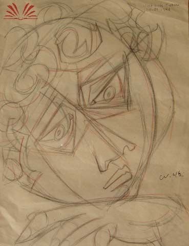 Rosto — José Luis Cuevas, 1948