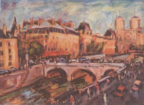 Vista do meu atelier, Paris — Sérgio Telles, 1989