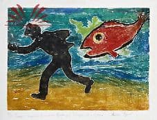 Pescador — Oswaldo Goeldi, 1979