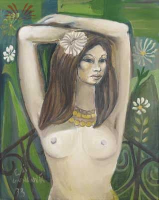 Nu Feminino na Varanda — Di Cavalcanti, 1973