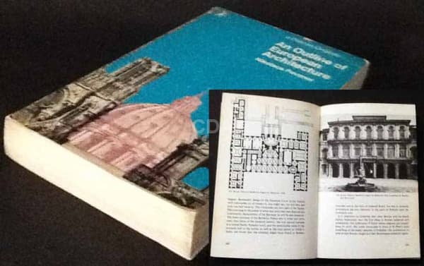 "An outline of European Architecture", Nikolaus Pevsner, Pelican, 1943, 496p, ilustrado, ca — Não identificado